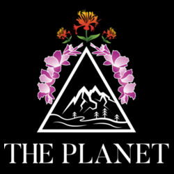 The Planet - Women's Racerback Cropped Tank - Front/Back Design