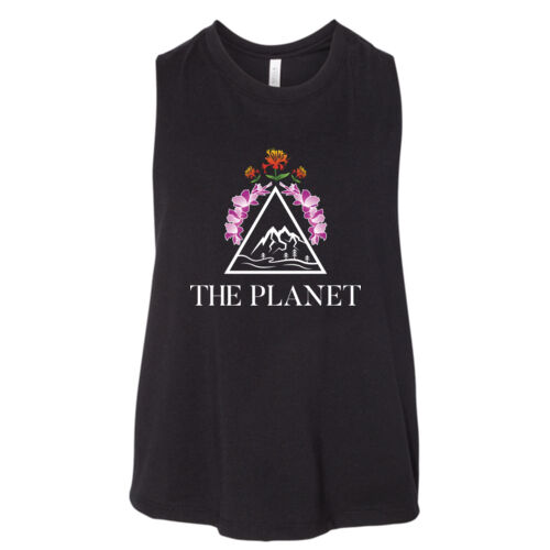 The Planet - Women's Racerback Cropped Tank Thumbnail
