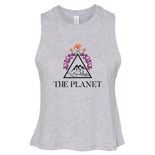 The Planet - Women's Racerback Cropped Tank Thumbnail